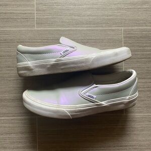 Iridescent Vans Slip On Sneakers Size 8.5 Women’s